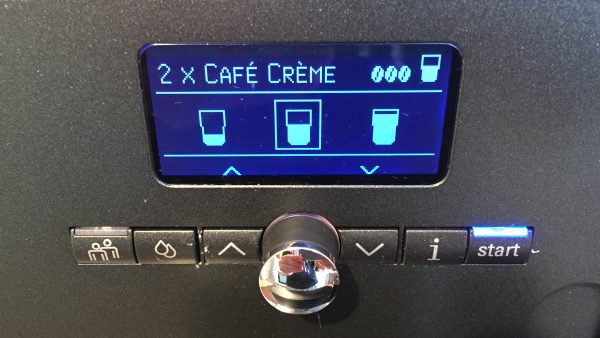 Kaffeevollautomat Siemens EQ 7 Tassengröße einstellen